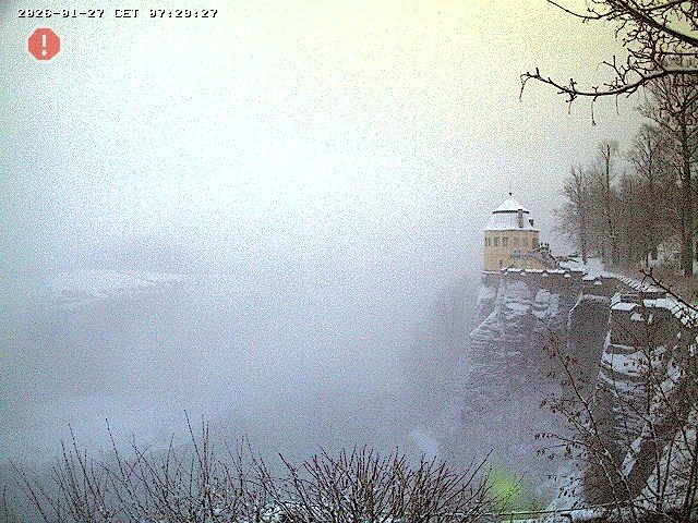 Archiv Foto Webcam Festung Königstein - Friedrichsburg
