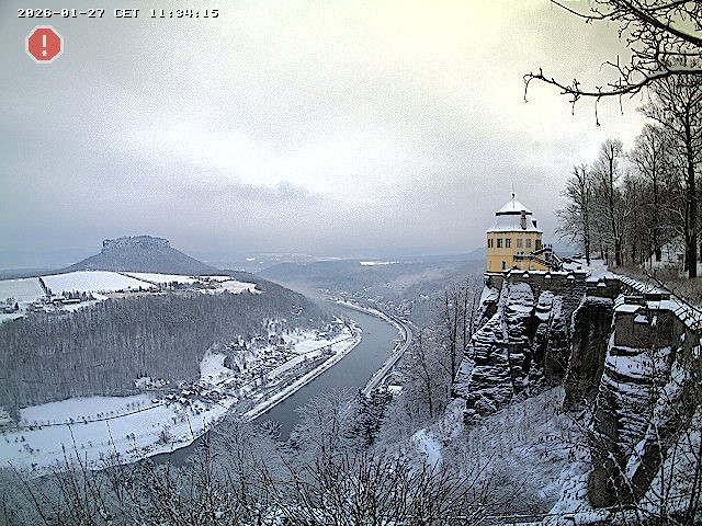 Archiv Foto Webcam Festung Königstein - Friedrichsburg