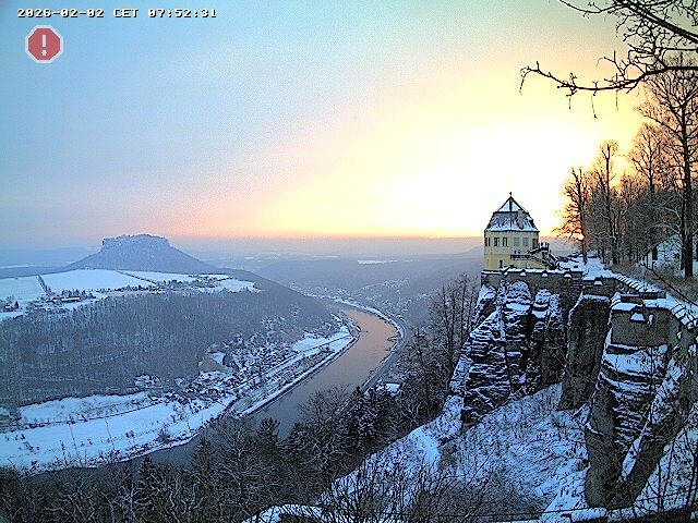 Archiv Foto Webcam Festung Königstein - Friedrichsburg