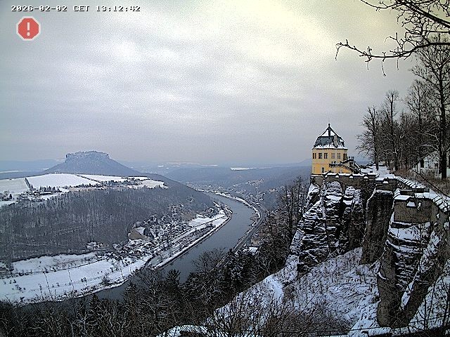 Archiv Foto Webcam Festung Königstein - Friedrichsburg