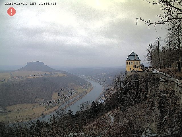 Archiv Foto Webcam Festung Königstein - Friedrichsburg