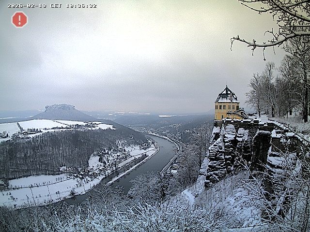 Archiv Foto Webcam Festung Königstein - Friedrichsburg