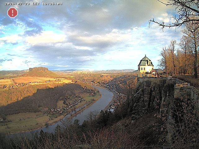 Archiv Foto Webcam Festung Königstein - Friedrichsburg