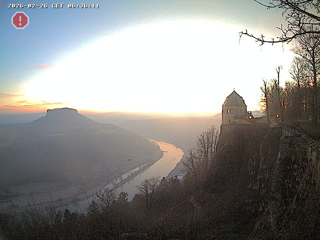 Archiv Foto Webcam Festung Königstein - Friedrichsburg