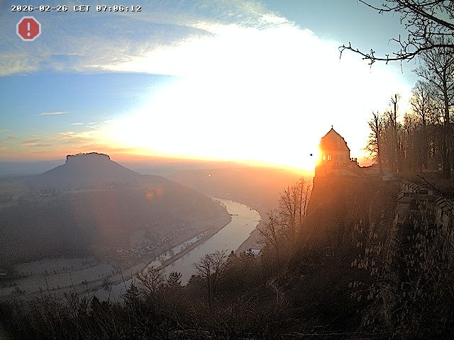 Archiv Foto Webcam Festung Königstein - Friedrichsburg