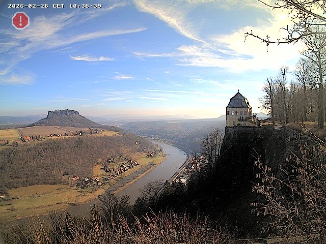 Archiv Foto Webcam Festung Königstein - Friedrichsburg