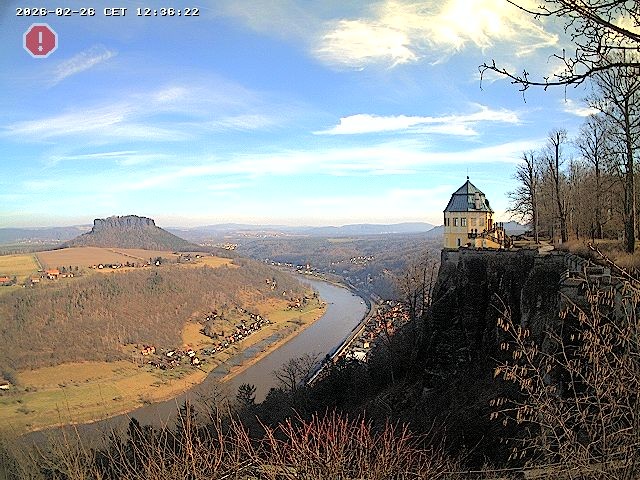 Archiv Foto Webcam Festung Königstein - Friedrichsburg