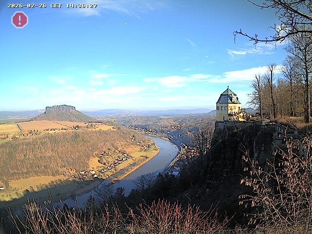 Archiv Foto Webcam Festung Königstein - Friedrichsburg
