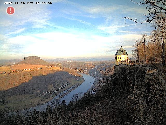 Archiv Foto Webcam Festung Königstein - Friedrichsburg