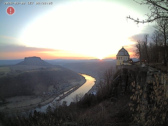 Archiv Foto Webcam Festung Königstein - Friedrichsburg