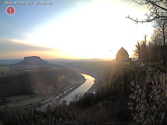 Archiv Foto Webcam Festung Königstein - Friedrichsburg