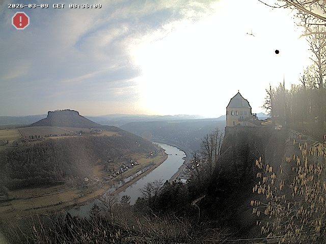 Archiv Foto Webcam Festung Königstein - Friedrichsburg