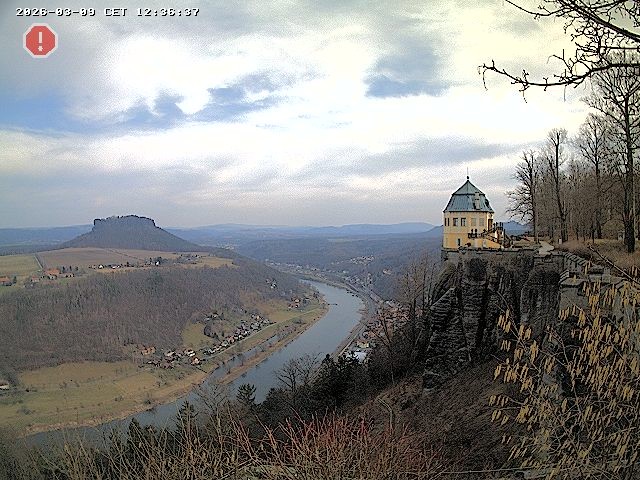 Archiv Foto Webcam Festung Königstein - Friedrichsburg