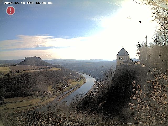 Archiv Foto Webcam Festung Königstein - Friedrichsburg