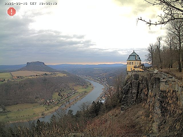 Archiv Foto Webcam Festung Königstein - Friedrichsburg