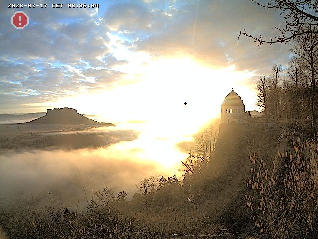 Archiv Foto Webcam Festung Königstein - Friedrichsburg