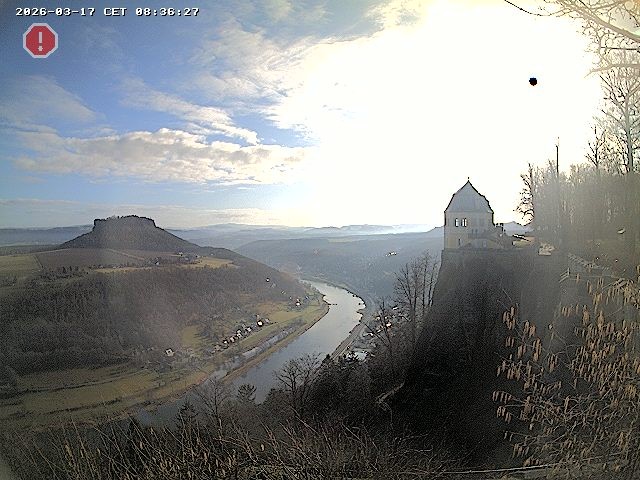 Archiv Foto Webcam Festung Königstein - Friedrichsburg