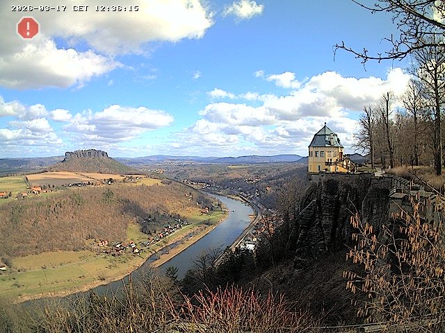 Archiv Foto Webcam Festung Königstein - Friedrichsburg