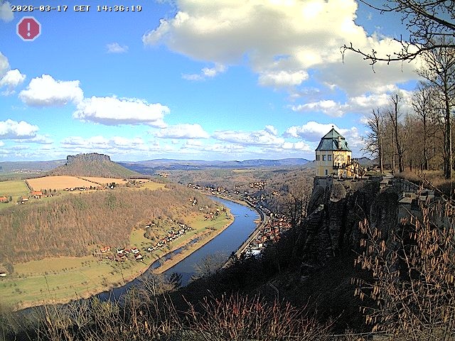 Archiv Foto Webcam Festung Königstein - Friedrichsburg