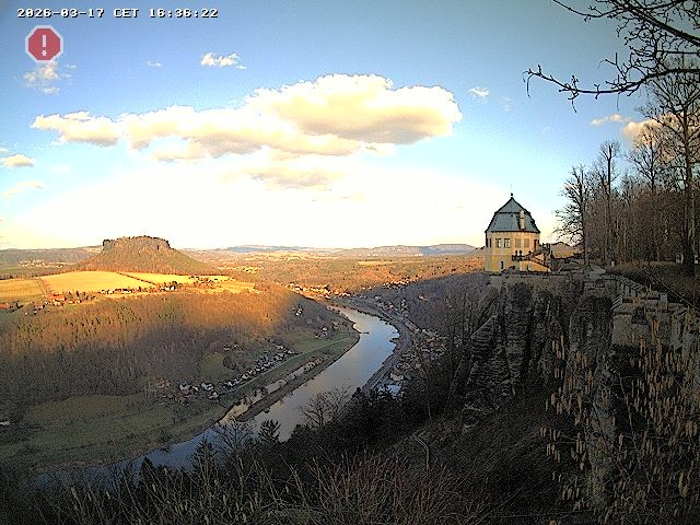 Archiv Foto Webcam Festung Königstein - Friedrichsburg