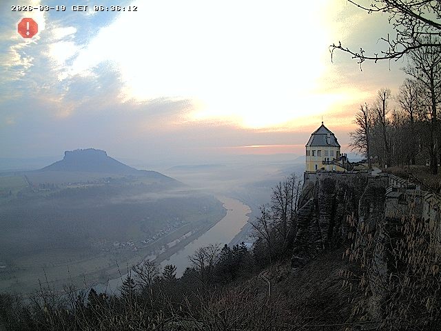 Archiv Foto Webcam Festung Königstein - Friedrichsburg