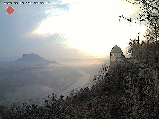 Archiv Foto Webcam Festung Königstein - Friedrichsburg