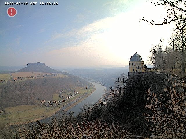 Archiv Foto Webcam Festung Königstein - Friedrichsburg