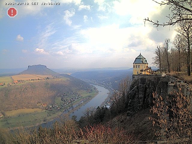 Archiv Foto Webcam Festung Königstein - Friedrichsburg