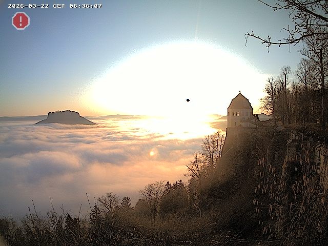 Archiv Foto Webcam Festung Königstein - Friedrichsburg
