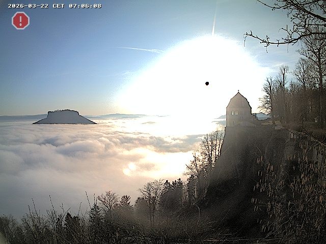 Archiv Foto Webcam Festung Königstein - Friedrichsburg