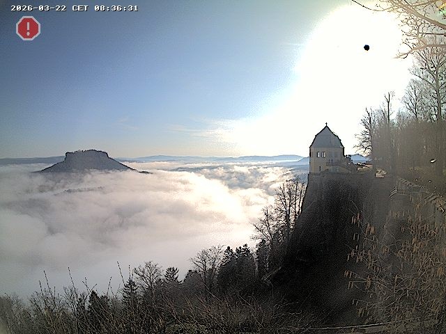 Archiv Foto Webcam Festung Königstein - Friedrichsburg