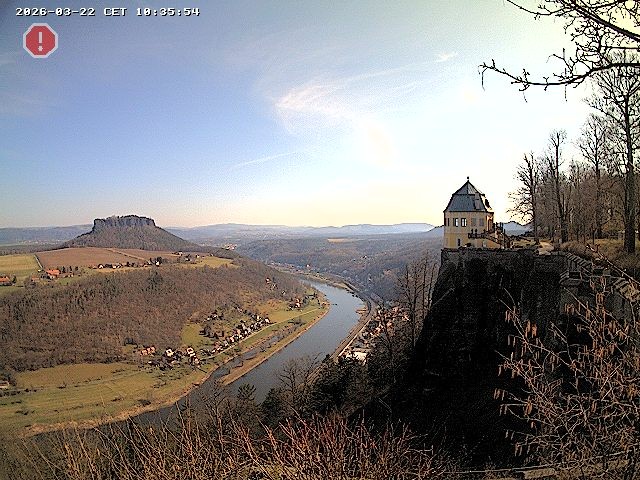 Archiv Foto Webcam Festung Königstein - Friedrichsburg