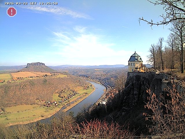 Archiv Foto Webcam Festung Königstein - Friedrichsburg