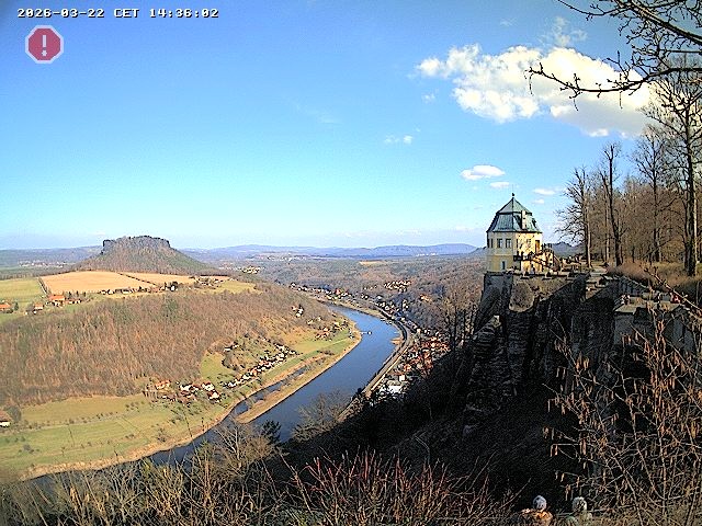 Archiv Foto Webcam Festung Königstein - Friedrichsburg