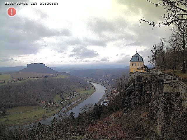Archiv Foto Webcam Festung Königstein - Friedrichsburg