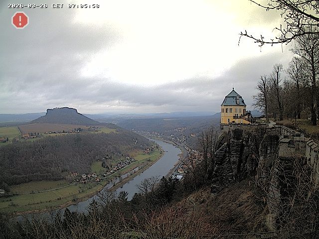Archiv Foto Webcam Festung Königstein - Friedrichsburg