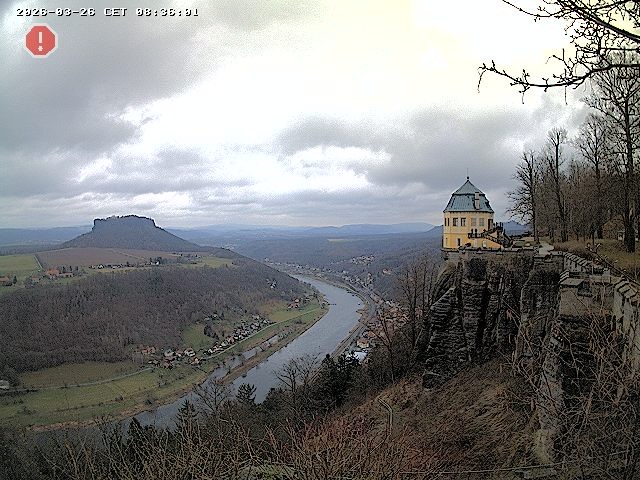 Archiv Foto Webcam Festung Königstein - Friedrichsburg