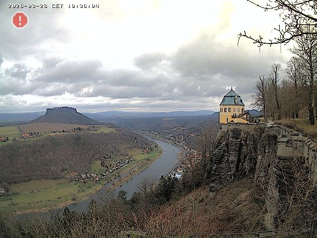 Archiv Foto Webcam Festung Königstein - Friedrichsburg
