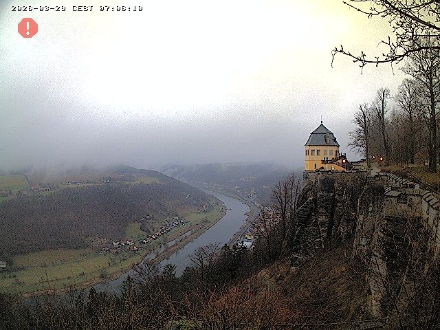 Archiv Foto Webcam Festung Königstein - Friedrichsburg