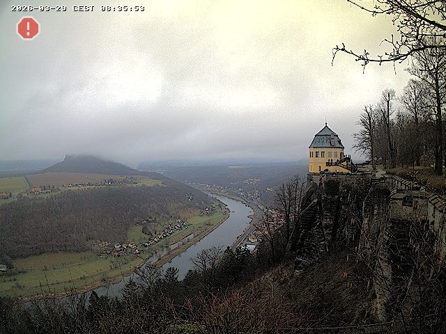 Archiv Foto Webcam Festung Königstein - Friedrichsburg