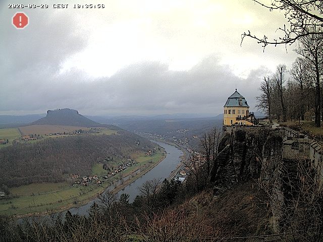 Archiv Foto Webcam Festung Königstein - Friedrichsburg