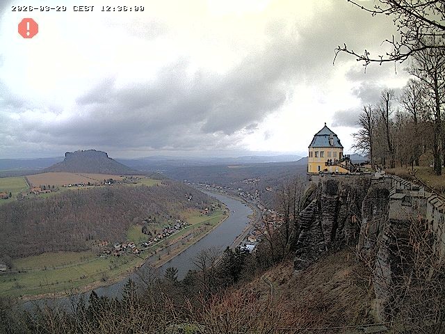 Archiv Foto Webcam Festung Königstein - Friedrichsburg