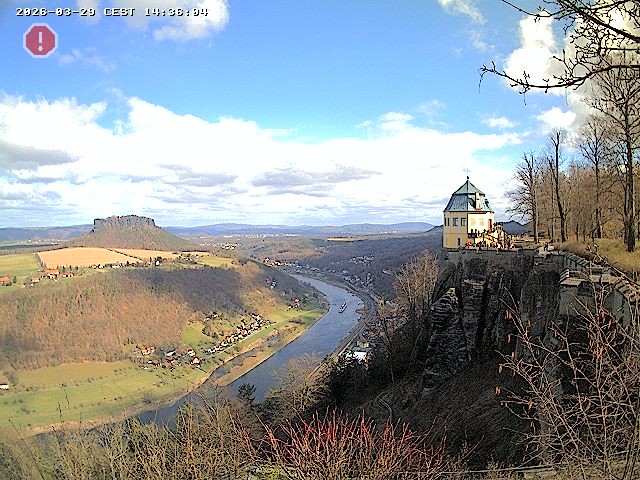 Archiv Foto Webcam Festung Königstein - Friedrichsburg