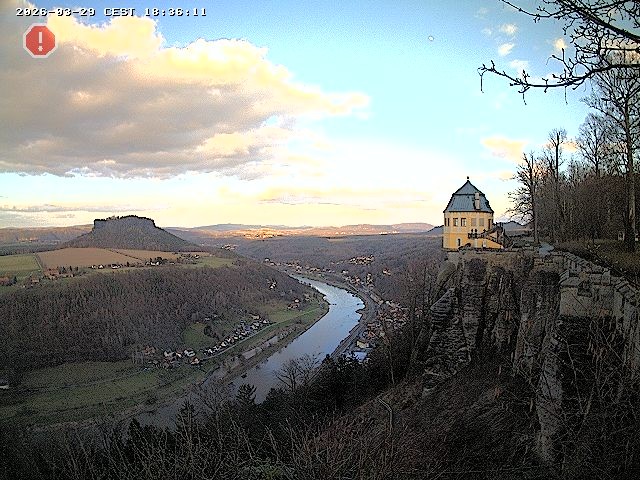 Archiv Foto Webcam Festung Königstein - Friedrichsburg