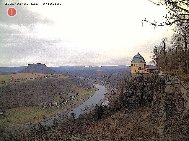 Archiv Foto Webcam Festung Königstein - Friedrichsburg