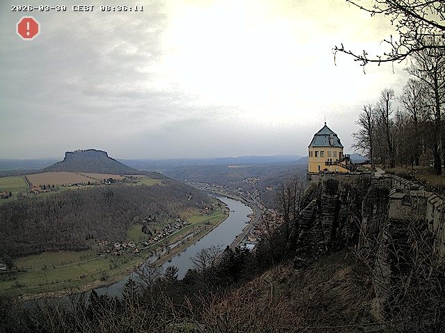 Archiv Foto Webcam Festung Königstein - Friedrichsburg