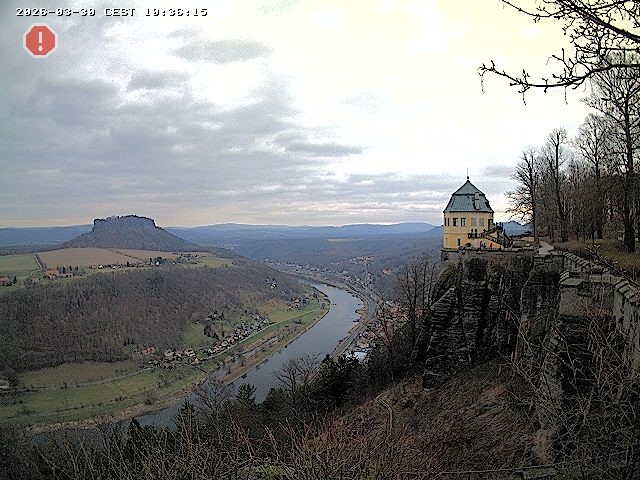 Archiv Foto Webcam Festung Königstein - Friedrichsburg
