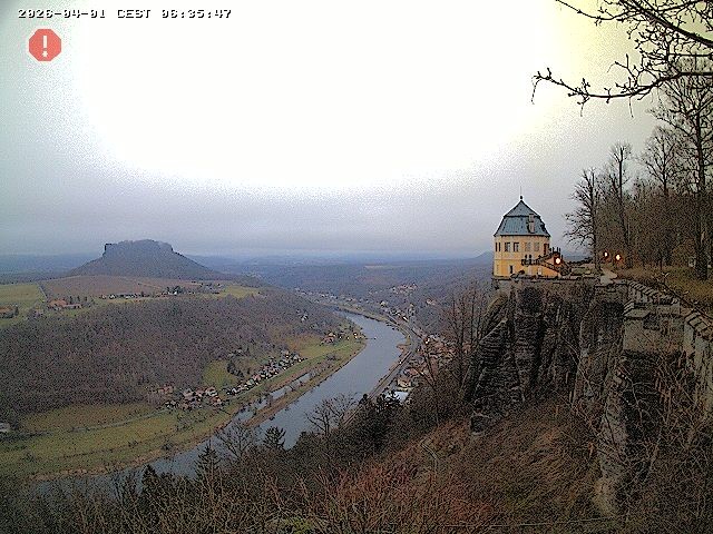 Archiv Foto Webcam Festung Königstein - Friedrichsburg
