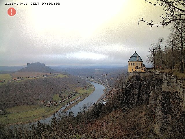 Archiv Foto Webcam Festung Königstein - Friedrichsburg