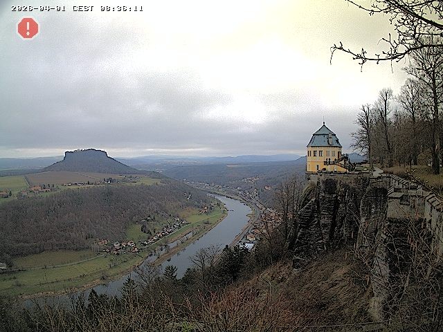 Archiv Foto Webcam Festung Königstein - Friedrichsburg